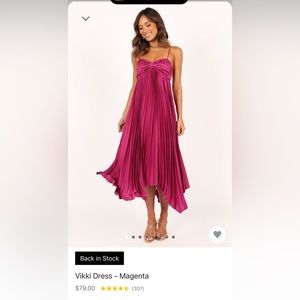 Petal and Pup Vikki dress- Magenta size 2